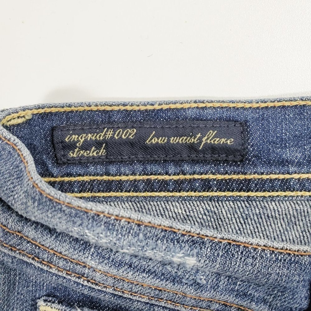 Citizens Of Humanity (CoH) Ingrid 002 Distressed Flare Jeans Sz 27 - Picture 10 of 12